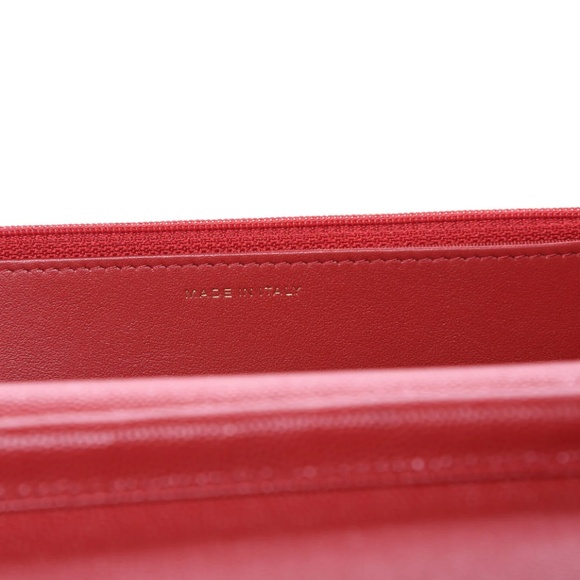 Authentic CHANEL Caviar Quilted Wallet on Chain WOC Red - Picture 7 of 11